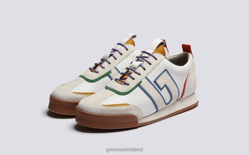 SNEAKER 51 + Women Grenson TLJJ8342 White Multi Sneakers