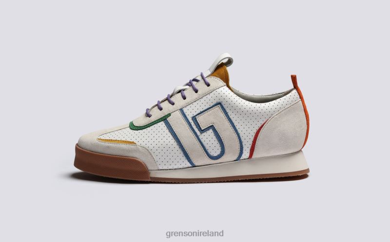 SNEAKER 51 + Women Grenson TLJJ8342 White Multi Sneakers