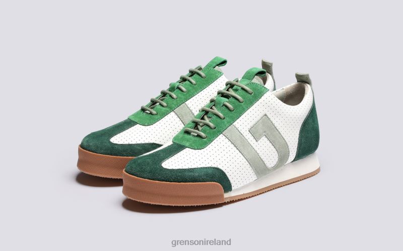 SNEAKER 51 Women Grenson TLJJ8361 White/Green Sneakers