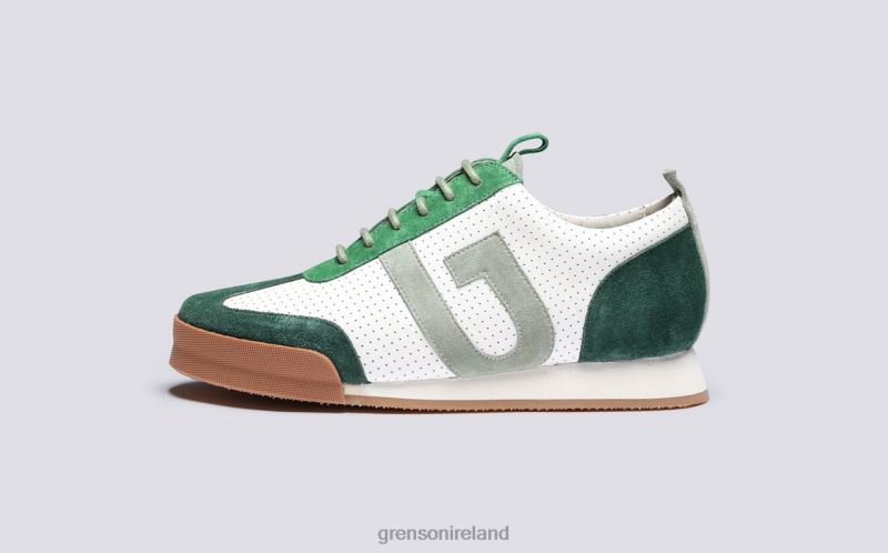 SNEAKER 51 Women Grenson TLJJ8361 White/Green Sneakers