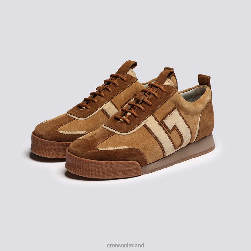 SNEAKER 51 + Women Grenson TLJJ8362 Coffee/Cream Sneakers