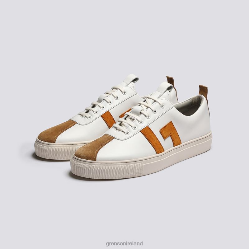 SNEAKER 67 Women Grenson TLJJ8351 White/Yellow Sneakers