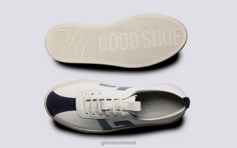 SNEAKER 67 Women Grenson TLJJ8352 White/Blue Sneakers