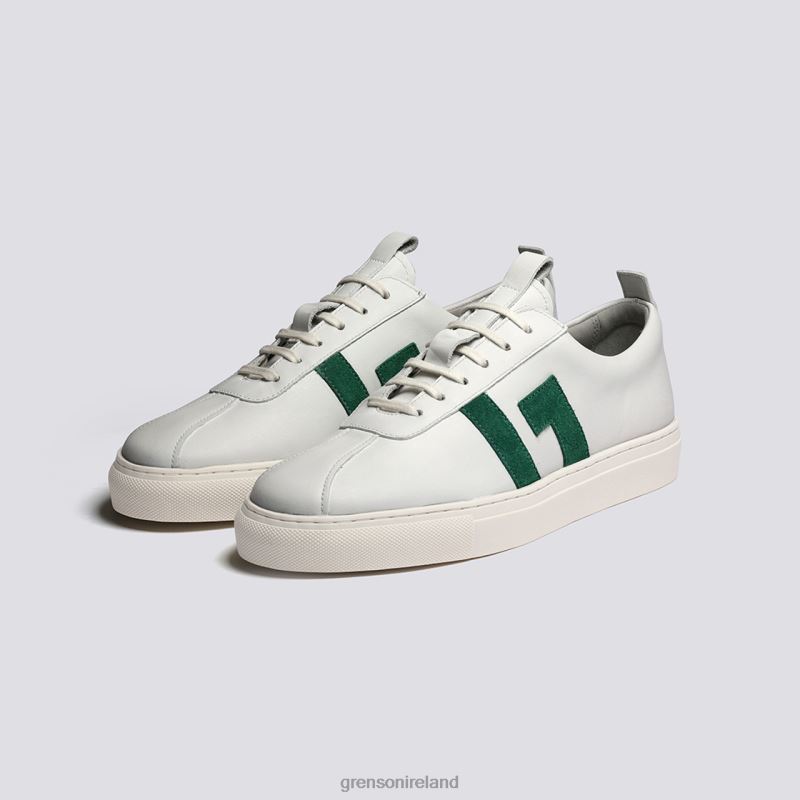 SNEAKER 67 Women Grenson TLJJ8354 White/Green Sneakers