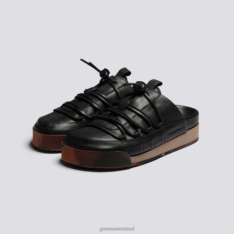 SNEAKER 75 Women Grenson TLJJ8358 Black Burnished Sneakers